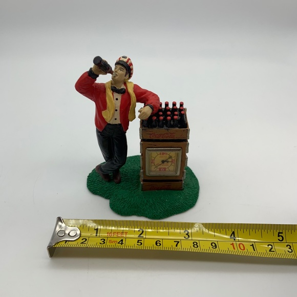 Vintage 1999 Coca-Cola Retro Delivery Man Old Fashioned Clock Figurine - Picture 13 of 13
